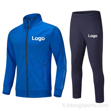 Servizio OEM Custom Winver Men Gym Polyester Tracksuit